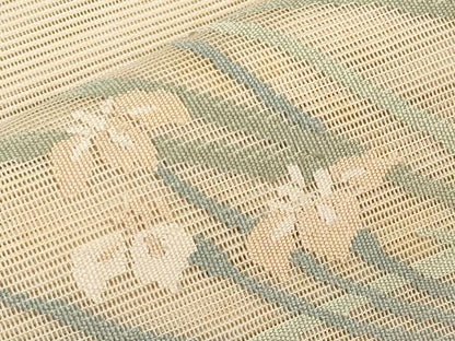 平和屋着物＊夏物　太鼓柄袋帯　絽綴れ　杜若　金銀糸　正絹　逸品　CABL7983tx