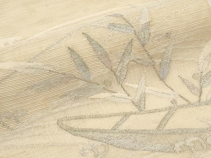 平和屋着物＊夏物　太鼓柄袋帯　絽綴れ　舟草木文　金銀糸　正絹　逸品　CABL7984tx