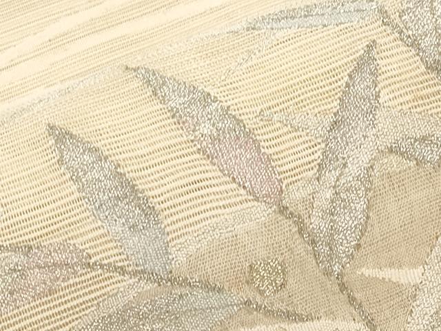 平和屋着物＊夏物　太鼓柄袋帯　絽綴れ　舟草木文　金銀糸　正絹　逸品　CABL7984tx