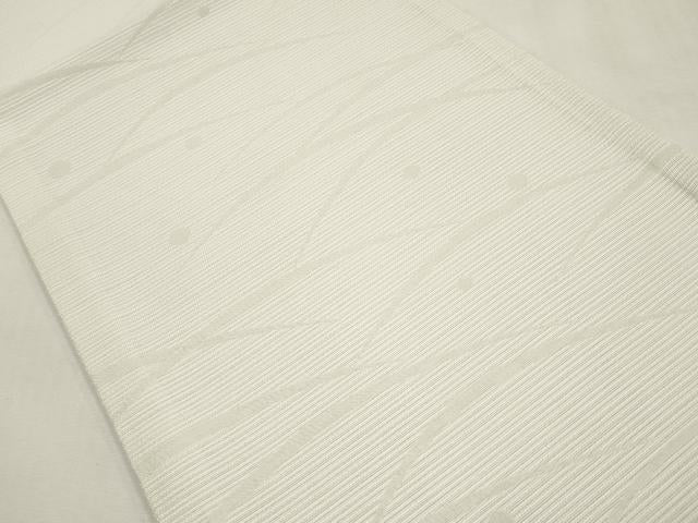 平和屋着物＊夏物　全通柄　京袋帯　露芝文　白緑色　CABL7990tx