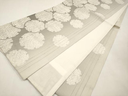 平和屋着物＊夏物　全通柄袋帯　雪輪重ね文　正絹　逸品　CABL7992tx