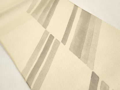 平和屋着物＊夏物　太鼓柄袋帯　斜線文　正絹　逸品　未使用　CABL7994tx