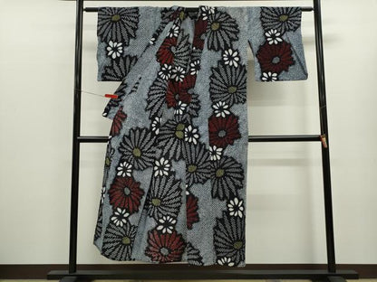 平和屋着物∴夏物　浴衣　有松鳴海絞り　舞花文　綿　逸品　CABL8009ze