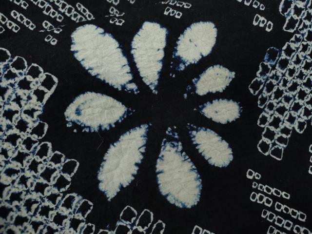 平和屋着物∴夏物　浴衣　有松鳴海絞り　舞花文　綿　逸品　CABL8009ze