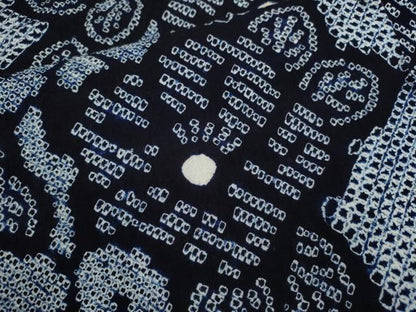 平和屋着物∴夏物　浴衣　有松鳴海絞り　草花文　松坂屋扱い　綿　逸品　CABL8015ze