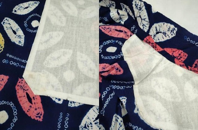 平和屋着物∴夏物　浴衣　有松鳴海絞り　蜘蛛絞り　丸文　綿　逸品　未使用　CABL8020ze