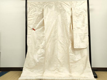 平和屋本店●白無垢　白打掛　お引きずり　和装　婚礼　結婚式　花嫁　神社挙式　鳳凰草花文　逸品　CABL8060ze