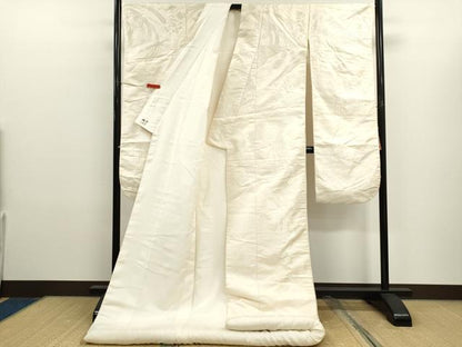 平和屋本店●白無垢　白打掛　お引きずり　和装　婚礼　結婚式　花嫁　神社挙式　鳳凰草花文　逸品　CABL8060ze