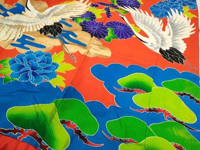 平和屋本店●色打掛　お引きずり　和装　婚礼　結婚式　花嫁　神社挙式　駒刺繍　雲取り飛鶴花文　金彩　逸品　CABL8080ze