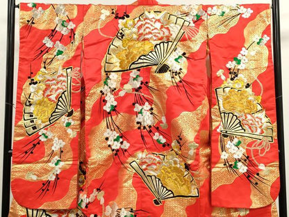 平和屋本店●色打掛　お引きずり　和装　婚礼　結婚式　花嫁　神社挙式　総刺繍　駒刺繍　檜扇吉祥草花文　金銀糸　逸品　CABL8086ze