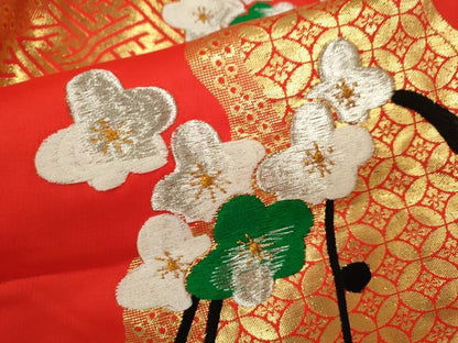 平和屋本店●色打掛　お引きずり　和装　婚礼　結婚式　花嫁　神社挙式　総刺繍　駒刺繍　檜扇吉祥草花文　金銀糸　逸品　CABL8086ze
