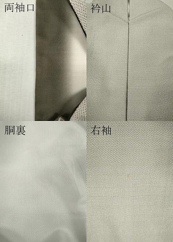 平和屋着物●本塩沢　蚊絣　正絹　逸品　CABL8401ut