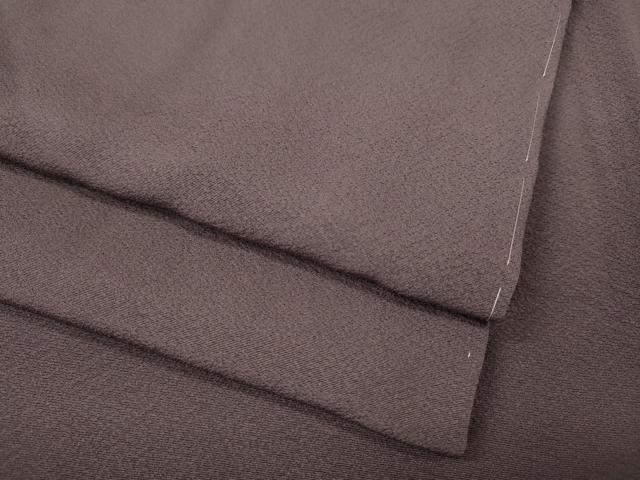 平和屋着物●上質な色無地　葡萄鼠色　正絹　逸品　未使用　CABL8405ut