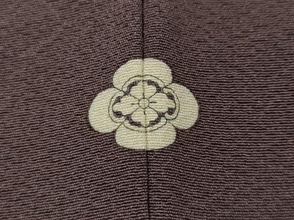 平和屋着物●上質な色無地　葡萄鼠色　正絹　逸品　未使用　CABL8405ut
