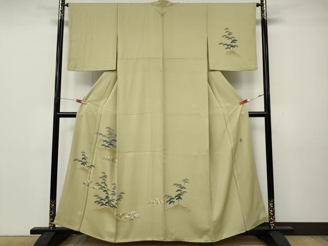 平和屋着物●本加賀友禅作家　南 克治　訪問着　草木文　正絹　逸品　CABL8410ut