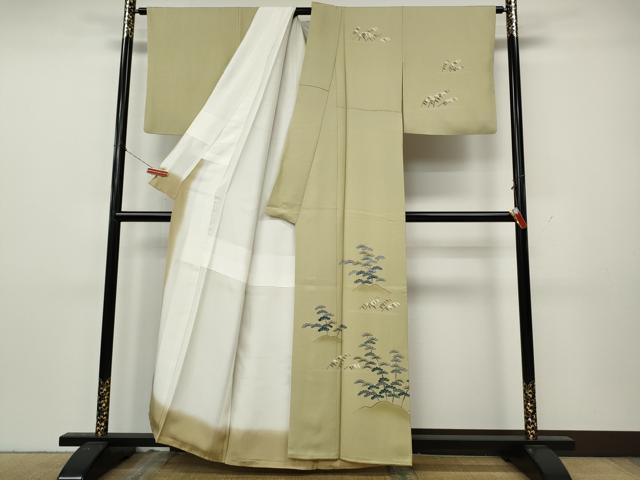 平和屋着物●本加賀友禅作家　南 克治　訪問着　草木文　正絹　逸品　CABL8410ut