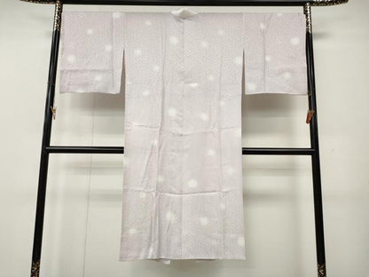 平和屋着物●長襦袢　無双仕立て　舞花地紋　正絹　逸品　CABL8416ut