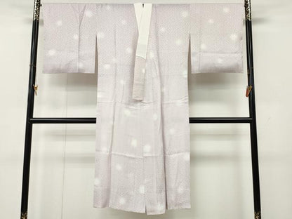平和屋着物●長襦袢　無双仕立て　舞花地紋　正絹　逸品　CABL8416ut