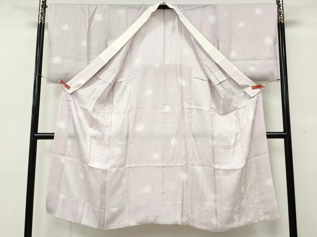 平和屋着物●長襦袢　無双仕立て　舞花地紋　正絹　逸品　CABL8416ut