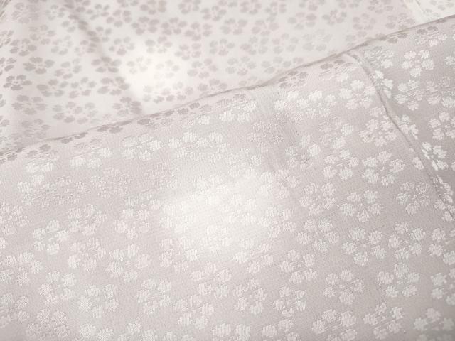 平和屋着物●長襦袢　無双仕立て　舞花地紋　正絹　逸品　CABL8416ut