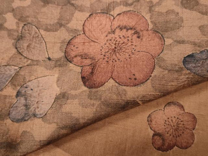 平和屋着物●訪問着　紬地　辻が花　絞り　正絹　逸品　CABL8418ut
