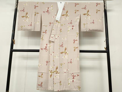 平和屋着物●長襦袢　無双仕立て　舞蝶文　正絹　逸品　未使用　CABL8426ut