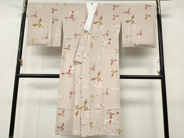 平和屋着物●長襦袢　無双仕立て　舞蝶文　正絹　逸品　未使用　CABL8426ut