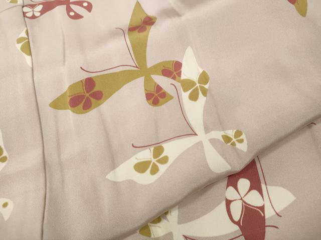 平和屋着物●長襦袢　無双仕立て　舞蝶文　正絹　逸品　未使用　CABL8426ut