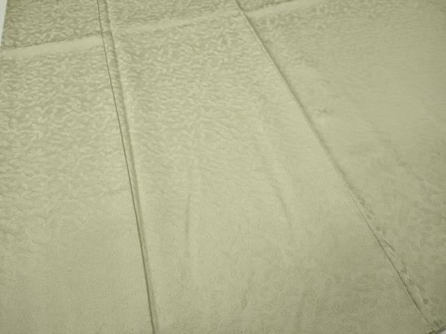 平和屋着物●上質な色無地　南天染　南天地紋　砂色　正絹　逸品　未使用　CABL8432ut