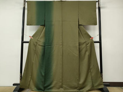 平和屋着物●染色作家　斉藤三才　訪問着　霞文　暈し染め　正絹　逸品　CABL8441ut