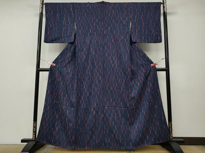 平和屋着物●上質な小紋　竜巻絞り　正絹　逸品　CABL8444ut