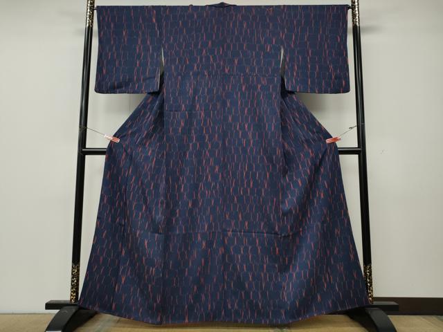 平和屋着物●上質な小紋　竜巻絞り　正絹　逸品　CABL8444ut