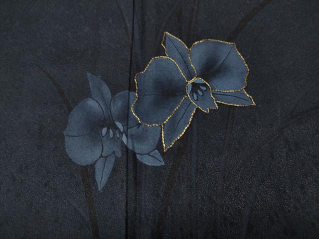 平和屋着物●訪問着　駒刺繍　草花文　正絹　逸品　未使用　CABL8446ut