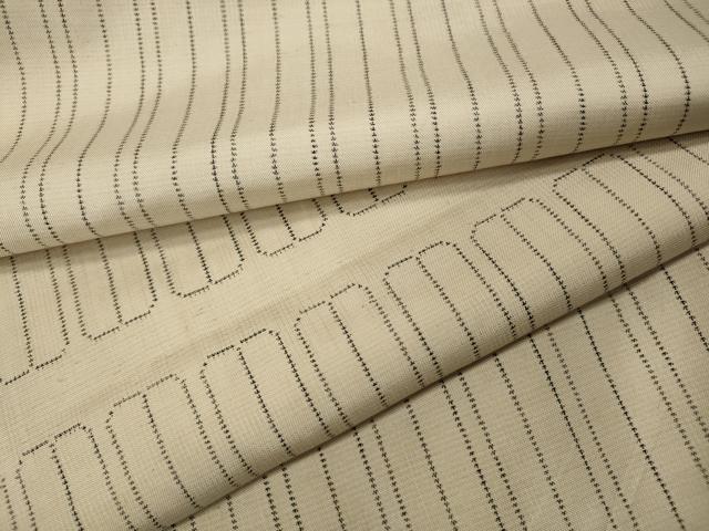 平和屋着物●本場大島紬　白大島　9マルキ　吉祥文　正絹　逸品　CABL8455ut