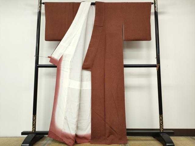 平和屋着物●重要無形文化財　人間国宝　中村勇二郎　江戸小紋　鳳凰花唐草文　鬼しぼ縮緬　正絹　逸品　CABL8458ut