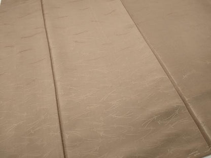 平和屋着物●上質な色無地　こぼれ松葉地紋　空五倍子色　正絹　逸品　未使用　CABL8472ut