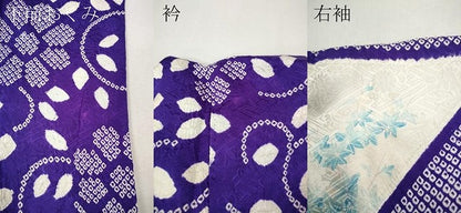 平和屋着物●豪華振袖　駒刺繍　絞り　扇面花文　銀彩　正絹　逸品　CABL8482ut