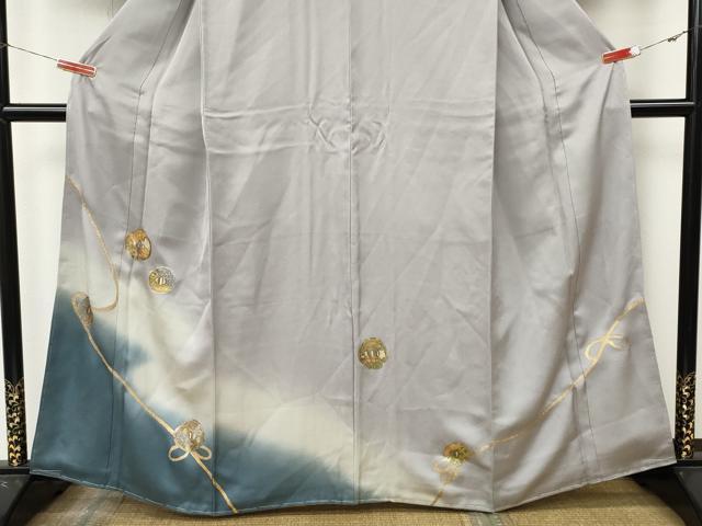 平和屋着物●訪問着　作家物　花丸文　暈し染め　金銀彩　正絹　逸品　未使用　CABL8506ut