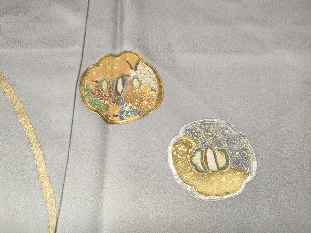 平和屋着物●訪問着　作家物　花丸文　暈し染め　金銀彩　正絹　逸品　未使用　CABL8506ut