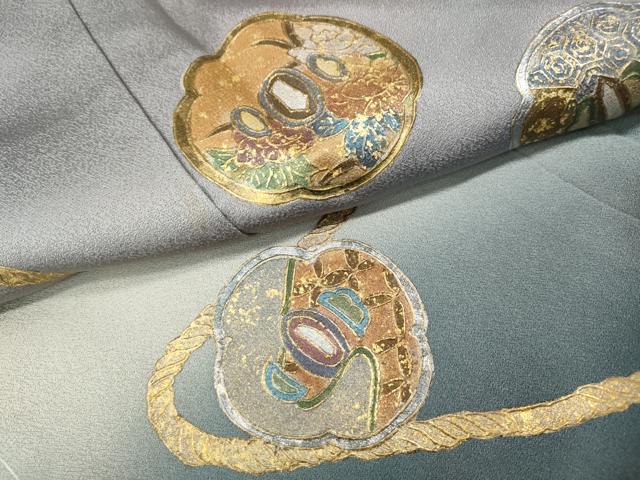 平和屋着物●訪問着　作家物　花丸文　暈し染め　金銀彩　正絹　逸品　未使用　CABL8506ut