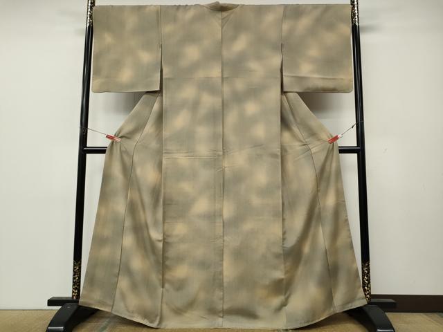 平和屋着物●上質な紬　霞文　正絹　逸品　CABL8515ut