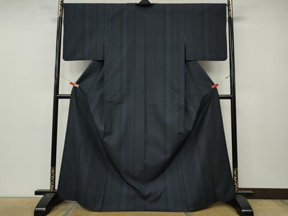 平和屋着物●本場大島紬　9マルキ　吉祥間道　正絹　逸品　CABL8530ut