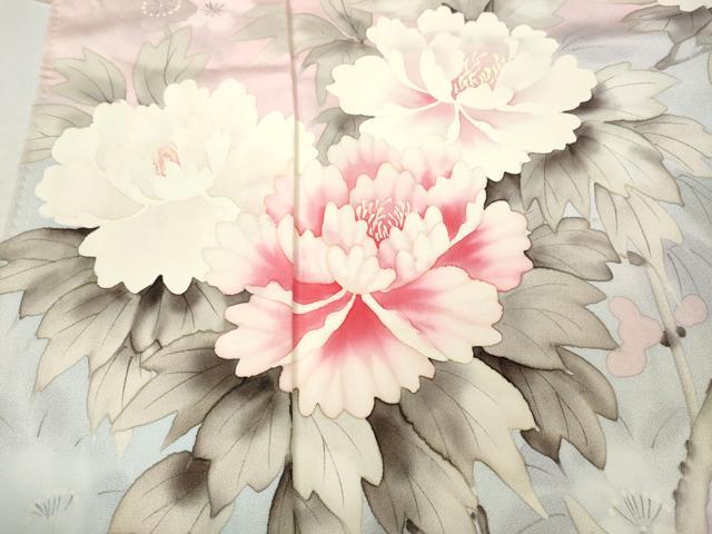 平和屋着物●豪華振袖　作家物　手描き　枝花文　暈し染め　正絹　逸品　CABL8545ut