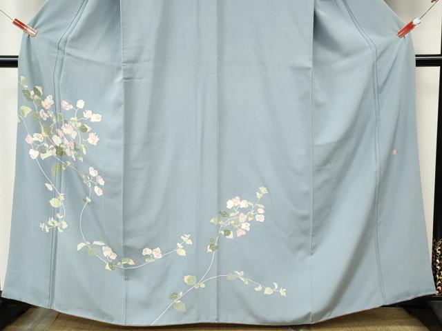 平和屋着物●訪問着　友禅　作家物　枝花文　正絹　逸品　CABL8591ut