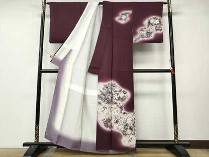 平和屋着物●訪問着　辻が花　暈し染め　正絹　逸品　CABL8593ut