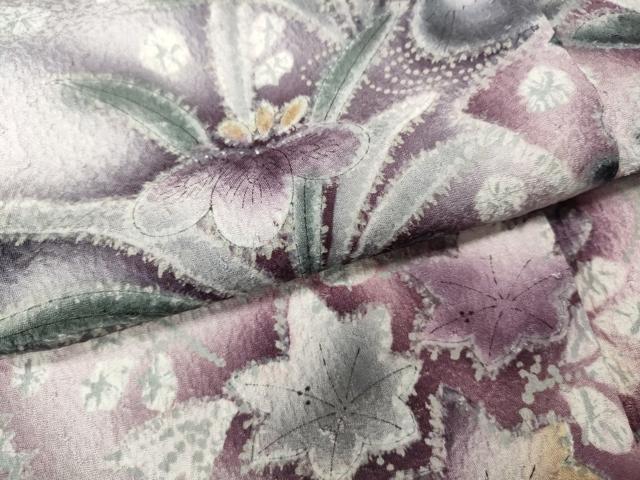 平和屋着物●訪問着　辻が花　暈し染め　正絹　逸品　CABL8593ut