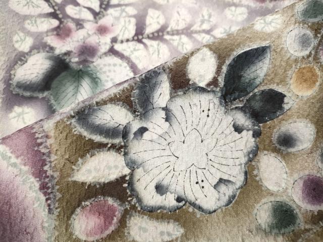 平和屋着物●訪問着　辻が花　暈し染め　正絹　逸品　CABL8593ut