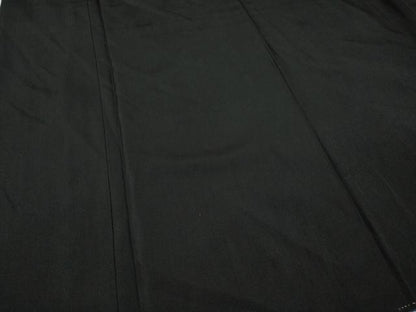 平和屋着物●男性　黒紋付・羽織セット　羽裏：切嵌動物花文　大丸扱い　正絹　逸品　CABL8609ut