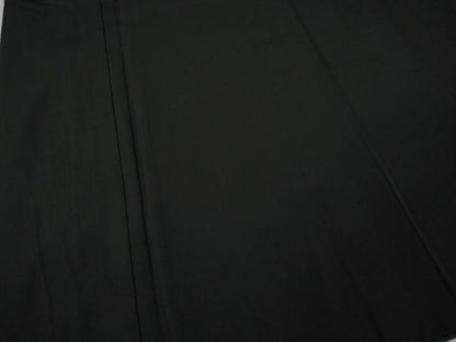 平和屋着物●男性　黒紋付・羽織セット　羽裏：風景文　正絹　逸品　CABL8610ut