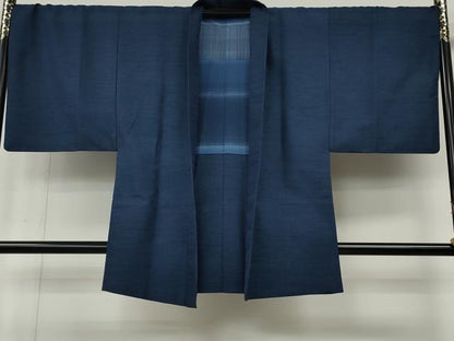 平和屋着物●男性　紬　アンサンブル　霞文　正絹　逸品　CABL8611ut
